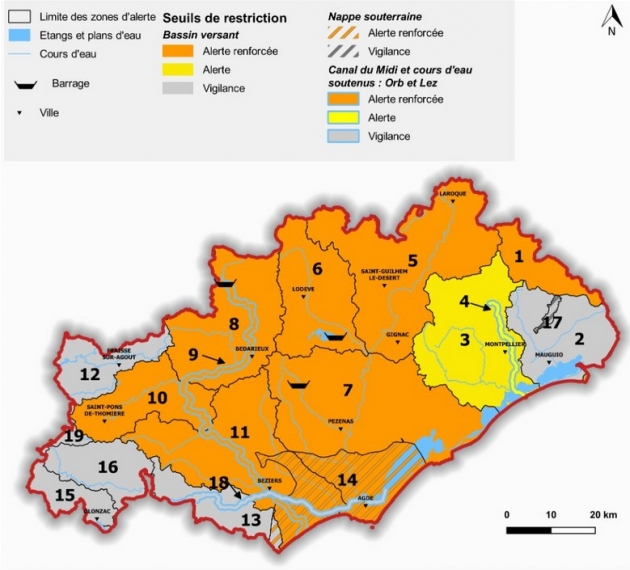 Carte secheresse