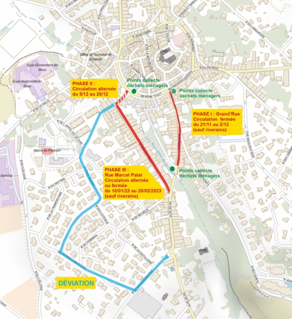 Plan travaux rue Marcel Palat